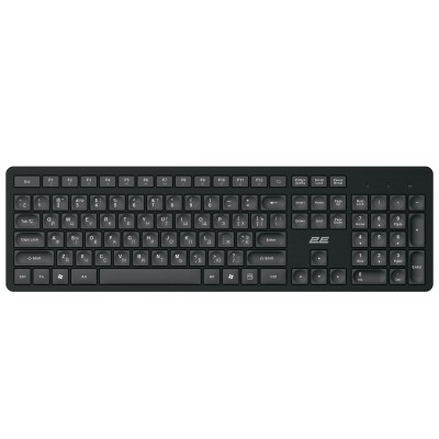 Клавіатура мембранна 2E KS260 106key, WL, EN/UK/RU, чорний (2E-KS260WB_CI)