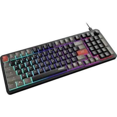 Клавіатура мембранна MSI FORGE GK110 UA 98key, USB-A, EN/UKR/RU, LED, чорний (S11-04UA226-HH9)