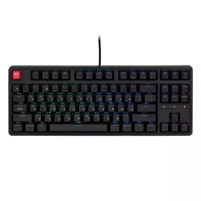 Клавіатура механічна Keychron C3 Pro V2 87Key, K pro Brown, USB-A, QMK, Hot-swap,8K, EN/UKR, RGB, чорний (C3PX-H3-UA)