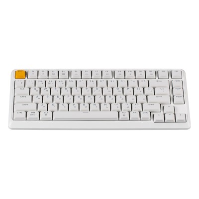 Клавіатура механічна Keychron J1 82Key, K pro Brown, WL/BT/USB-A, QMK, Hot-swap, EN/UKR, RGB, білий (J1-Q3-UA)