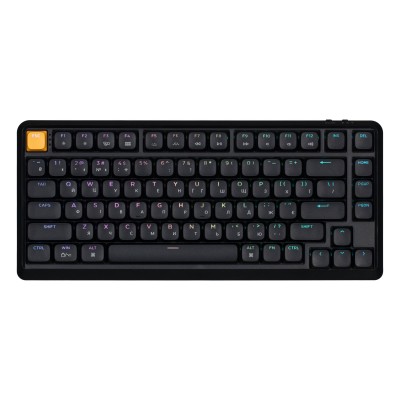 Клавіатура механічна Keychron J1 82Key, K pro Brown, WL/BT/USB-A, QMK, Hot-swap, EN/UKR, RGB, чорний (J1-H3-UA)