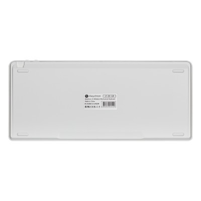 Клавіатура механічна Keychron J1 82Key, K pro Red, WL/BT/USB-A, QMK, Hot-swap, EN/UKR, RGB, білий (J1-Q1-UA)