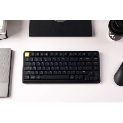 Клавіатура механічна Keychron J1 82Key, K pro Red, WL/BT/USB-A, QMK, Hot-swap, EN/UKR, RGB, чорний (J1-H1-UA)