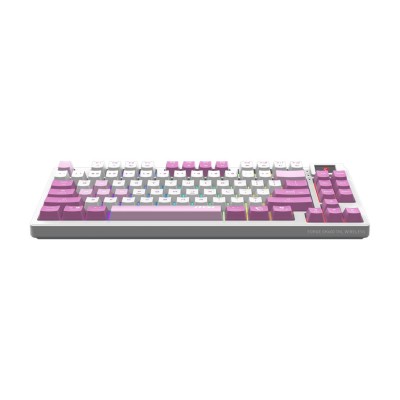 Клавіатура механічна MSI FORGE GK600 TKL W VIOLET UA 83key, mechanical Linear, USB-A, Wireless, Bluetooth, EN/UKR/RU, RGB, фіоле