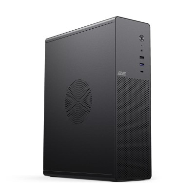 Корпус 2E Credo Slim V90B-400 з БЖ 2E ATX400, 1xUSB3.0, 1х USB 2.0, 1xUSB Type-C, 2x90мм, VGA 390мм, mATX, чорний (2E-V90B-400)