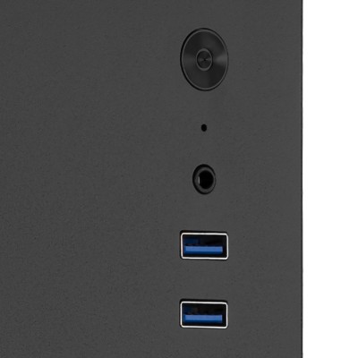 Корпус 2E Credo V200B без БЖ, 2xUSB3.0, 1x80мм, VGA 250мм, mATX, чорний (2E-V200B)