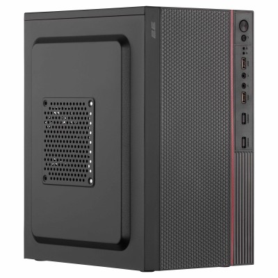 Корпус 2E TeamX TMX03 з БЖ 2E ATX500W, 2xUSB3.0, 1x80мм, VGA 220мм, mATX, чорний (2E-TMX03-500)