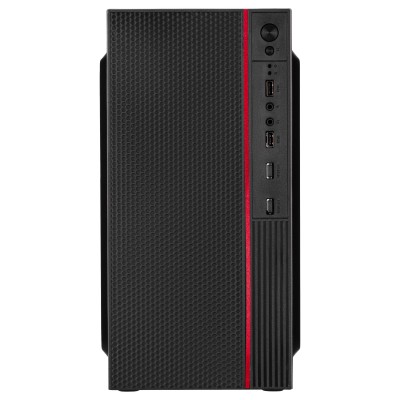 Корпус 2E TeamX TMX03 з БЖ 2E ATX500W, 2xUSB3.0, 1x80мм, VGA 220мм, mATX, чорний (2E-TMX03-500)