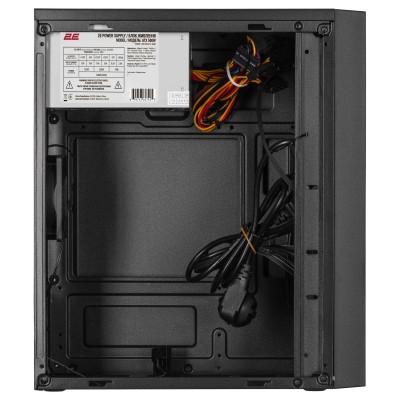 Корпус 2E TeamX TMX04 з БЖ 2E ATX500W, 2xUSB3.0, 1x80мм, VGA 220мм, mATX, чорний (2E-TMX04-500)