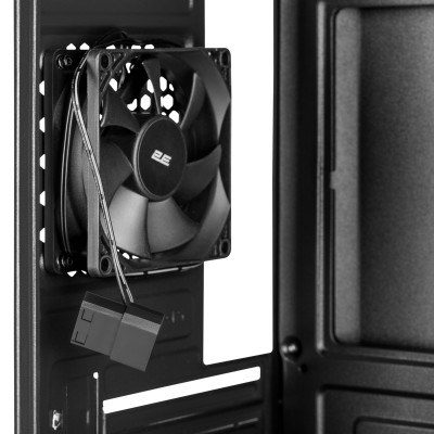 Корпус 2E TeamX TMX04 з БЖ 2E ATX500W, 2xUSB3.0, 1x80мм, VGA 220мм, mATX, чорний (2E-TMX04-500)