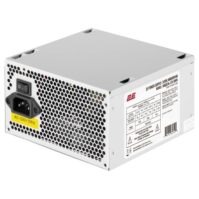 Корпус 2E TeamX TMX04 з БЖ 2E ATX500W, 2xUSB3.0, 1x80мм, VGA 220мм, mATX, чорний (2E-TMX04-500)