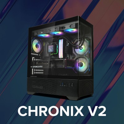 Корпус Zalman Chronix V2 без БЖ, 1xUSB3.0, 1xUSB2.0, 1x Type C, 2x120мм ARGB Reverse, 4x120мм ARGB, VGA 410мм, LCS ready, TG Sid