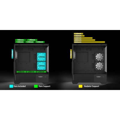 Корпус Zalman Chronix V2 без БЖ, 1xUSB3.0, 1xUSB2.0, 1x Type C, 2x120мм ARGB Reverse, 4x120мм ARGB, VGA 410мм, LCS ready, TG Sid