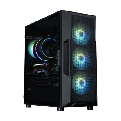 Корпус Zalman I3 Neo ARGB V2 без БЖ, 2xUSB3.0, 1x Type C, 4x120мм ARGB, VGA 355мм, LCS ready, TG Side Panel, ATX, чорний (I3NEOA