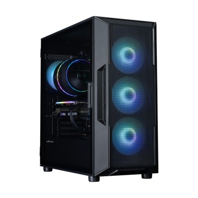 Корпус Zalman I3 Neo ARGB V2 без БЖ, 2xUSB3.0, 1x Type C, 4x120мм ARGB, VGA 355мм, LCS ready, TG Side Panel, ATX, чорний (I3NEOA