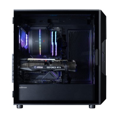 Корпус Zalman I3 Neo ARGB V2 без БЖ, 2xUSB3.0, 1x Type C, 4x120мм ARGB, VGA 355мм, LCS ready, TG Side Panel, ATX, чорний (I3NEOA