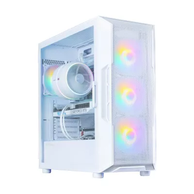 Корпус Zalman I3 Neo V2 без БЖ 2xUSB3.0, 1x Type C, 4x120мм RGB, VGA 400мм, LCS ready, TG Side Panel, ATX, білий (I3NEOV2WHITE)