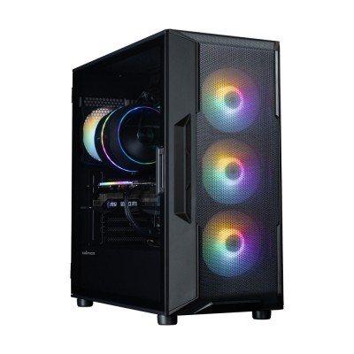 Корпус Zalman I3 Neo V2 без БЖ, 2xUSB3.0, 1x Type C, 4x120мм RGB, VGA 400мм, LCS ready, TG Side Panel, ATX, чорний (I3NEOV2BLACK