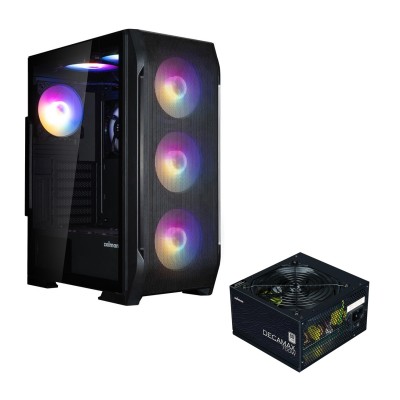 Корпус Zalman N7PLUSV2 з БЖ ZM700-LX3 1xUSB3.0, 2xUSB2.0, 6x120мм Rainbow RGB, 1x120мм, VGA 340мм, LCS ready, TG Side Window, AT