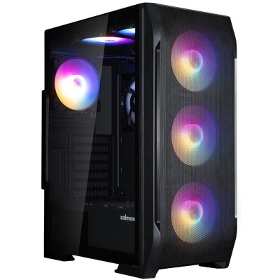 Корпус Zalman N7PLUSV2 з БЖ ZM700-LX3 1xUSB3.0, 2xUSB2.0, 6x120мм Rainbow RGB, 1x120мм, VGA 340мм, LCS ready, TG Side Window, AT