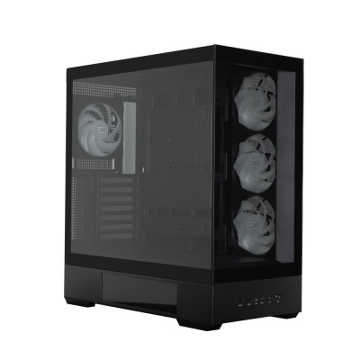 Корпус Zalman P40 DS без БЖ, 2xUSB3.0, 1x Type C, 3x120мм ARGB Reverse, 1x120мм ARGB, VGA 420мм, LCS ready, TG Side/Front Panel,