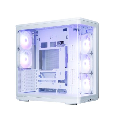 Корпус Zalman P60 без БЖ, 2xUSB3.0, 1x Type C, 3x120мм ARGB Reverse, 2x120мм ARGB, VGA 435мм, LCS ready, Curved Tempered Glass, 