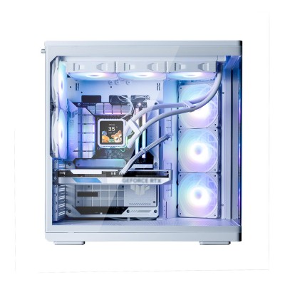 Корпус Zalman P60 без БЖ, 2xUSB3.0, 1x Type C, 3x120мм ARGB Reverse, 2x120мм ARGB, VGA 435мм, LCS ready, Curved Tempered Glass, 