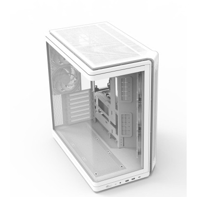 Корпус Zalman P60 без БЖ, 2xUSB3.0, 1x Type C, 3x120мм ARGB Reverse, 2x120мм ARGB, VGA 435мм, LCS ready, Curved Tempered Glass, 