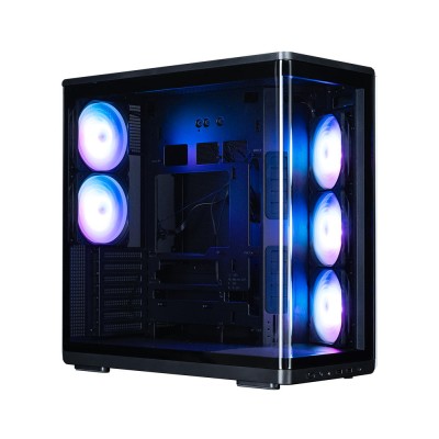 Корпус Zalman P60 без БЖ, 2xUSB3.0, 1x Type C, 3x120мм ARGB Reverse, 2x120мм ARGB, VGA 435мм, LCS ready, Curved Tempered Glass, 