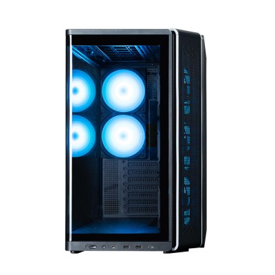 Корпус Zalman P60 без БЖ, 2xUSB3.0, 1x Type C, 3x120мм ARGB Reverse, 2x120мм ARGB, VGA 435мм, LCS ready, Curved Tempered Glass, 
