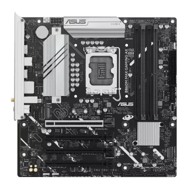 Материнcька плата ASUS B860M MAX GAMING AX s1851 B860 4xDDR5 M.2 DP USB Type-C Wi-Fi BT mATX (90MB1JZ0-M0EAY0)