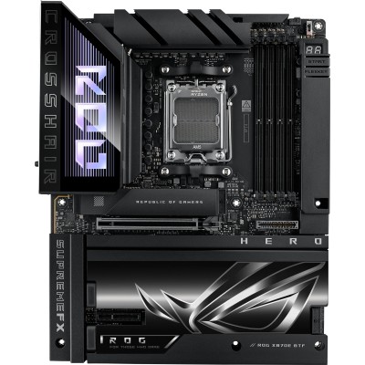 Материнcька плата ASUS ROG CROSSHAIR X870E HERO BTF sAM5 X870E 4xDDR5 M.2 HDMI WiFi BT ATX приховане підключення роз'ємів (90MB1