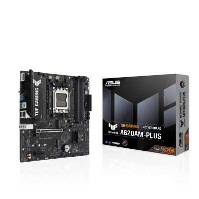 Материнcька плата ASUS TUF GAMING A620AM-PLUS sAM5 A620 4xDDR5 HDMI DP mATX (90MB1N30-M0EAY0)