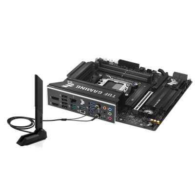 Материнcька плата ASUS TUF GAMING B850M-PLUS WIFI7 sAM5 B850 4xDDR5 M.2 HDMI DP Wi-Fi BT mATX (90MB1MU0-M0EAY0)