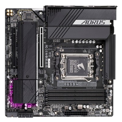 Материнська плата GIGABYTE B650M AORUS ELITE sAM5 B650 4xDDR5 M.2 HDMI DP mATX (B650M_AORUS_ELITE)