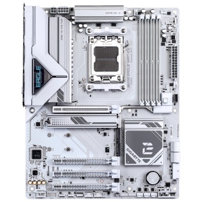 Материнська плата GIGABYTE B850 EAGLE WF7 ICE sAM5 B850 4xDDR5 M.2 Wi-Fi BT HDMI DP ATX (B850_EAGLE_WF7_ICE)