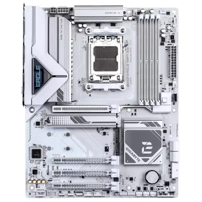 Материнська плата GIGABYTE B850 EAGLE WF7 ICE sAM5 B850 4xDDR5 M.2 Wi-Fi BT HDMI DP ATX (B850_EAGLE_WF7_ICE)
