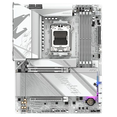 Материнська плата GIGABYTE X870 A ELITE X3D ICE sAM5 X870 4xDDR5 M.2 Wi-Fi BT HDMI DP ATX (X870_A_ELITE_X_ICE)