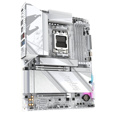 Материнська плата GIGABYTE X870 A ELITE X3D ICE sAM5 X870 4xDDR5 M.2 Wi-Fi BT HDMI DP ATX (X870_A_ELITE_X_ICE)