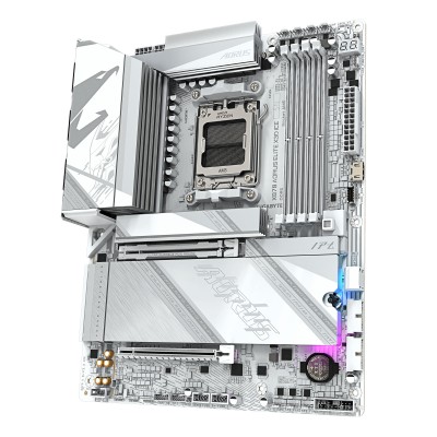Материнська плата GIGABYTE X870 A ELITE X3D ICE sAM5 X870 4xDDR5 M.2 Wi-Fi BT HDMI DP ATX (X870_A_ELITE_X_ICE)