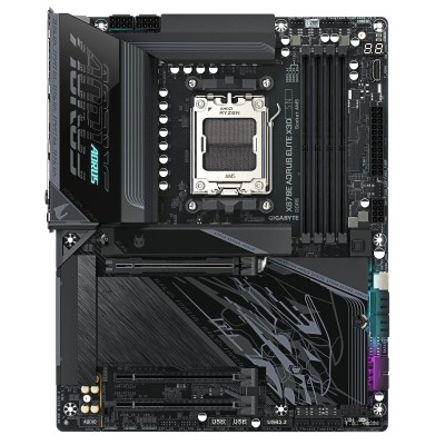 Материнська плата GIGABYTE X870E A ELITE X3D sAM5 X870 4xDDR5 M.2 Wi-Fi BT HDMI DP ATX (X870E_A_ELITE_X)