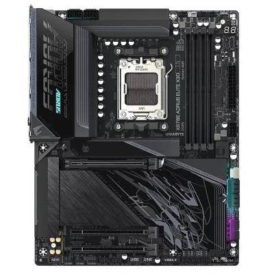 Материнська плата GIGABYTE X870E A ELITE X3D sAM5 X870 4xDDR5 M.2 Wi-Fi BT HDMI DP ATX (X870E_A_ELITE_X)