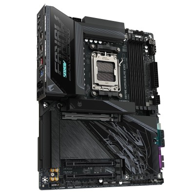 Материнська плата GIGABYTE X870E A ELITE X3D sAM5 X870 4xDDR5 M.2 Wi-Fi BT HDMI DP ATX (X870E_A_ELITE_X)