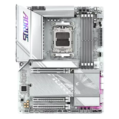 Материнська платаGIGABYTE X870E A ELITE WF7 ICE sAM5 X870 4xDDR5 M.2 Wi-Fi BT HDMI DP ATX (X870E_A_ELITE_WF7_ICE)