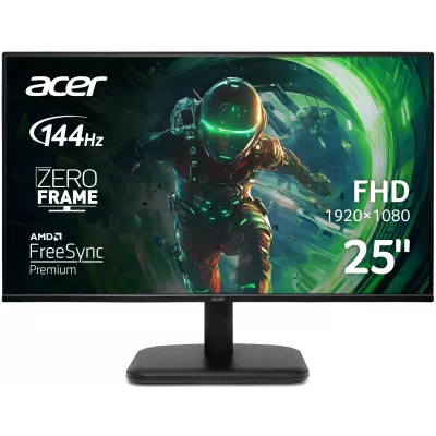 Монiтор TFT ACER 24.5" EK251QP6bi (UM.KE1EE.601) 16:9 IPS FHD 144Hz VGA HDMI Black