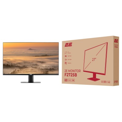 Монітор 2E 27" F2725B D-Sub, HDMI, IPS, 100Hz (2E-F2725B-01.EU)