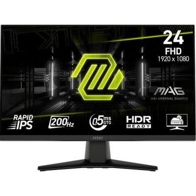 Монітор MSI 23.8" MAG 242F HDMI, DP, Audio, IPS, 200Hz, 0.5ms, sRGB 115%, FreeSync (9S6-3BC51T-007)