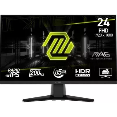 Монітор MSI 23.8" MAG 242F HDMI, DP, Audio, IPS, 200Hz, 0.5ms, sRGB 115%, FreeSync (9S6-3BC51T-007)