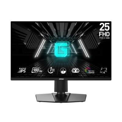 Монітор MSI 24.5" G255PF-E2 2xHDMI, DP, IPS, 180Hz, 1ms, sRGB 99%, FreeSync, HAS (9S6-3BC09M-034)