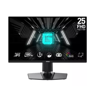 Монітор MSI 24.5" G255PF-E2 2xHDMI, DP, IPS, 180Hz, 1ms, sRGB 99%, FreeSync, HAS (9S6-3BC09M-034)
